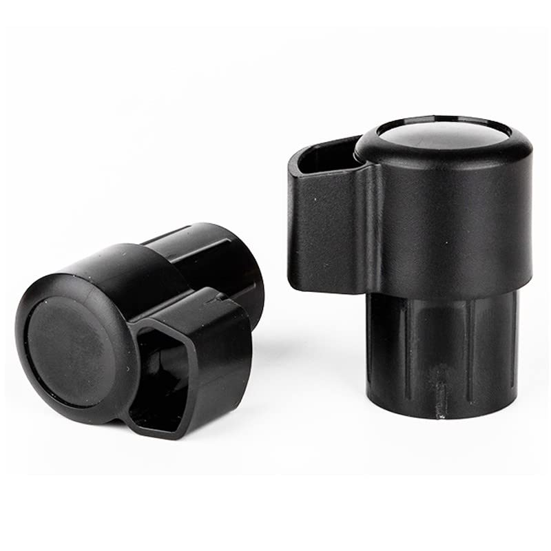 2 Pack Alto Saxophone End Cap Plug Plastic Sax Plugs Caps Cover Bent Neck Key Protector Replacement Parts Universal for Soprano Saxophones Musical Instrument Accessories