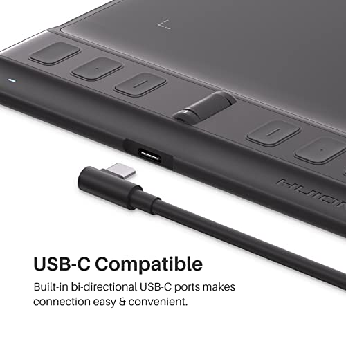 HUION Inspiroy 2 Small Drawing Tablet and Palm Rejection Artist Glove