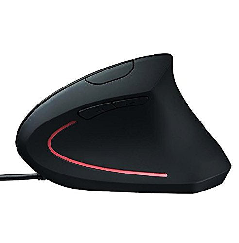 Wolf War Ergonomic Mouse High Precision Optical Vertical Mouse Adjustable DPI 800/1200 / 2400/3200 Wired Computer Mouse