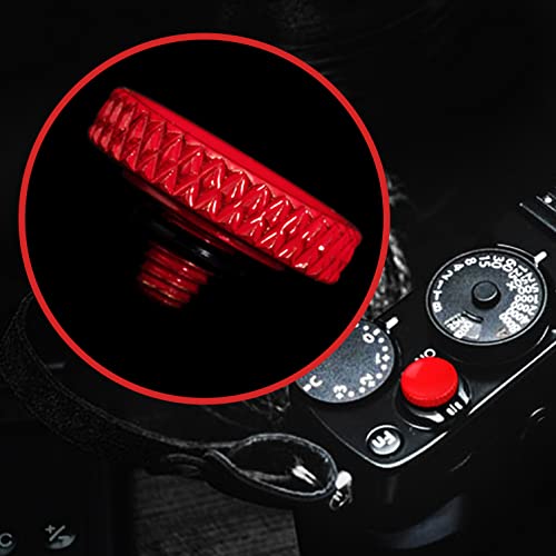 Camera Shutter Button (2 Pack/Red) Upscale and Delicate Soft Shutter Release Button Red
