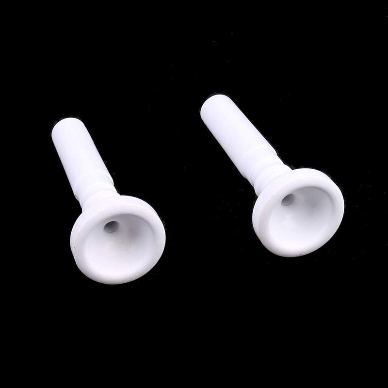 [AUSTRALIA] - 2Pcs Food Grade Plastic Trumpet Mouthpiece for Beginner Musical Trumpet Mouthpiece Replacements Shaped Trumpet Black 