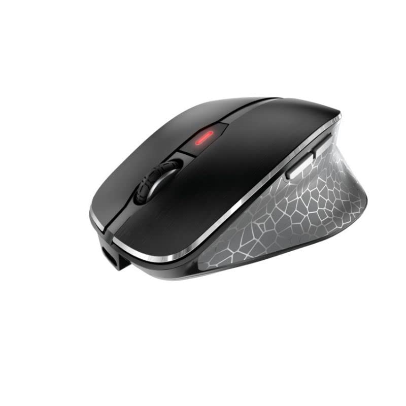 Cherry MW 8C Ergo Wireless & Rechargeable Mouse Ergonomic Right-Handed Bluetooth or Wireless Connection AES-128 Encrypted High-Precision Sensor Black