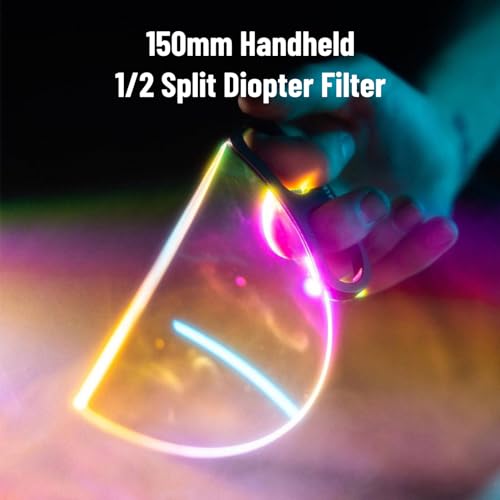 150mm Handheld 1/2 Split Diopter Filter Lens with MRC Coating for Soft Light Effect