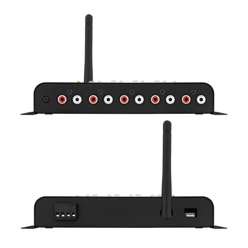 Taramps Pro 2.4 BT Bluetooth DSP Crossover Full, Digital Signal Processor, Car Audio Equalizer with App, Gain up to 9V, 15 Band Graphic Equalization, 12 preset EQ, 2 in and 4 Out, High Level Input