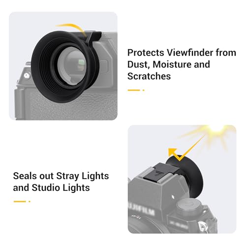 JJC Eyecup Eyepiece Viewfinder for Fuji X-S20 X-S10 X-T200 XS20 XS10 XT200 Fuji X-S20,X-S10,X-T200 Eyecup Black