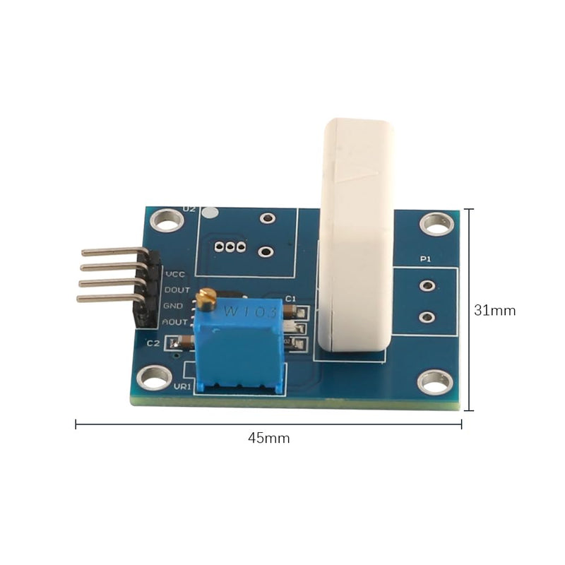 Laroal Hall Power Sensor Reverberation Sensor DC 5V 35A Short Circuit Overcurrent Protection Detector WCS1800 Suitable for Current Detection