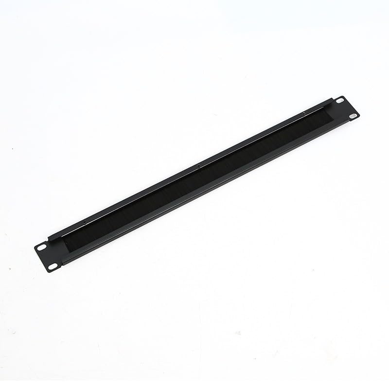 1U Brush Panel (2 Pack) 19 inch Rackmount Strip Cable Management Spacer for Network Server Rack Cabinet Enclosure - High Density Filler (Increased Airflow - Decreased Dust Acumulation)