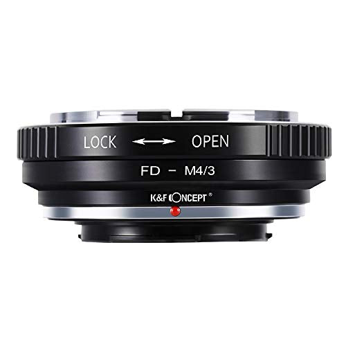 K&F Concept Lens Mount Adapter Ring Compatible with Canon FD Lens to Micro Four Thirds M4/3 Olympus Pen and Panasonic Lumix Cameras FD-M4/3