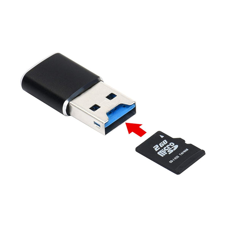 Xiwai USB 3.0 to Micro SD SDXC TF Card Reader with Micro USB 5pin OTG Adapter for Tablet/Cell Phone Black Reader+Micro Connector