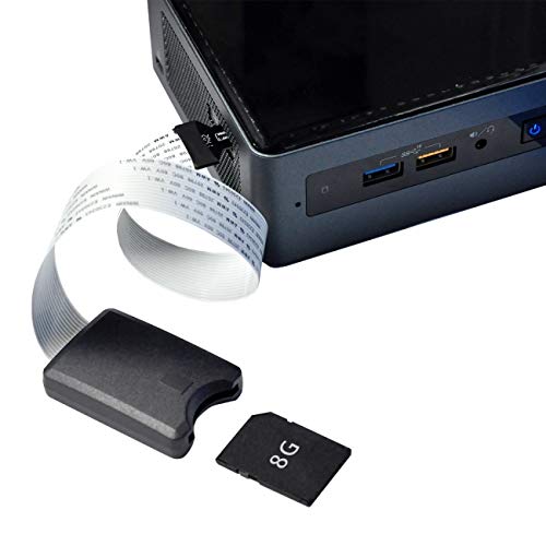 cablecc Micro-SD TF Memory Card Kit Male to SD Female Extension Soft Flat FPC Cable Extender 25cm