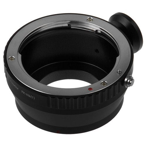 Fotodiox Lens Mount Adapter, Pentax K (PK) Lens to Nikon 1-Series Camera, fits Nikon V1, J1 Mirrorless Cameras Standard
