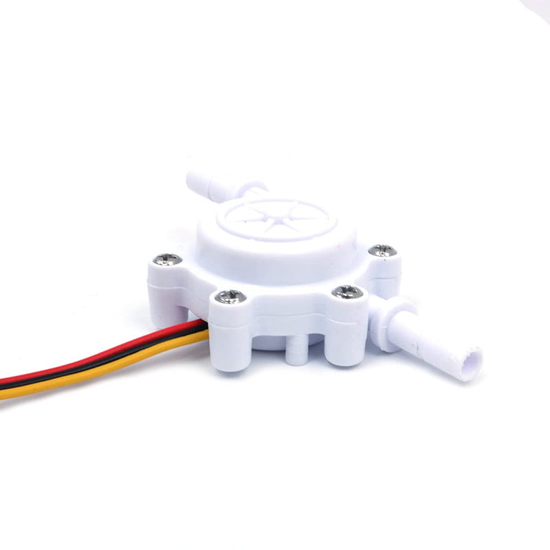 ANCLLO 1/4" Hall Effect Water Flow Sensor Switch Flow Meter Meter Liquid Meter DC 5V 0.25-5L/min