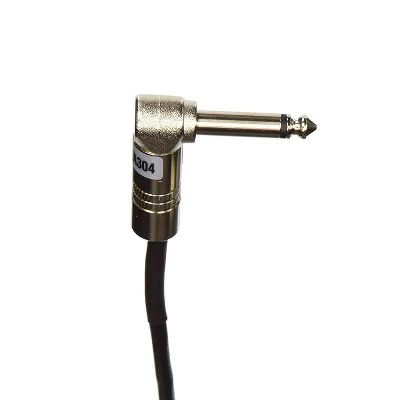 Shure WA304 2' Instrument Cable, 4-Pin Mini Connector (TA4F) with Right-Angle 1/4" Connector