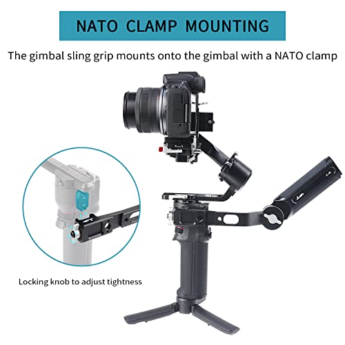 Foto4easy Gimbal Sling Handgrip Adjustable Handle for DJI RS 2 RSC 2 RS 3 RS 3 Pro RS 3 Mini Gimbal Handheld Stabilizer