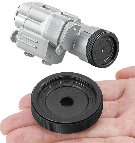 PVS 14Adjustable Iris Aperture Diaphragm Filter Pack, M30 to M37 Adapter Ring 1.5-26mm Optical Lens Module, Adjustable Iris Filter Cover Set Compatible with PVS-14 Night Vision Device