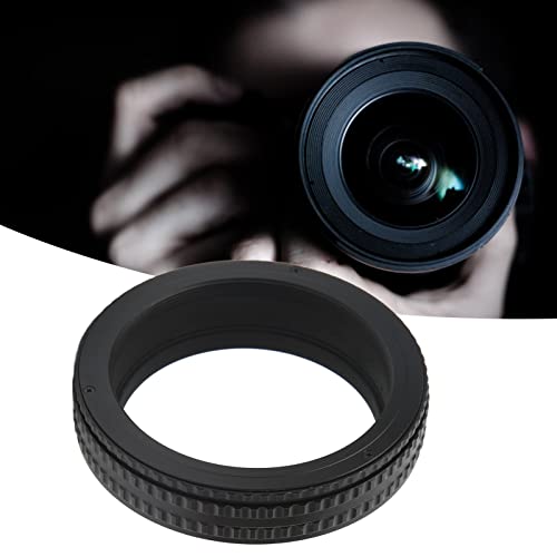 Focusing Helicoid Adapter Connector, M65 to M65 17‑31mm Aluminum Alloy Focusing Helicoid Tube, Anodized Extinction Treatment Focusing Helicoid Adapter, Black