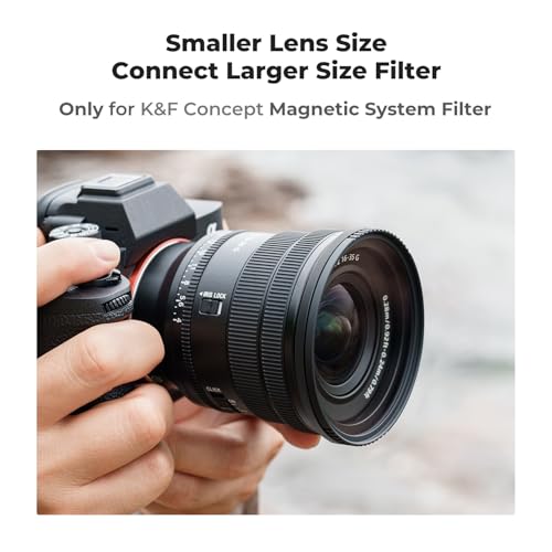 K&F CONCEPT 52-82mm Magnetic Filter Adapter Ring, for 52mm Lens Install 82mm Magnetic Filter 52-82
