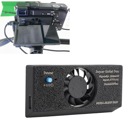 Camera Cooling Fan, Fan Compatible with A7M3 A7R4 A7RIII A7III A9II A6300 A6400 A6600 A6500 RX100 NEX for Cameras, Strong Cooling Performance, Low Noise