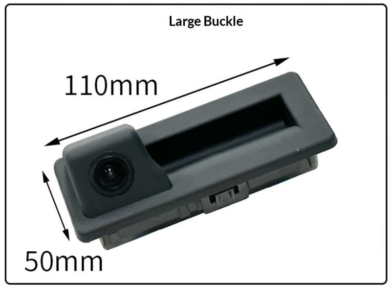 Vehicle Backup Camera with Dynamic Intelligent Trajectory Moving Guide Line for Audi A4L A5 A3 Q3 Q5 RS6 for VW Passat Tiguan Jetta Sharan Touareg, Car Rear View Trunk Handle Camera (110 * 50 mm) 110*50 mm
