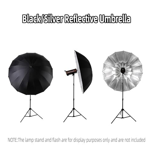 Godox UB-L3 60inch/150cm Black/Silver Reflective Umbrella Studio 60"