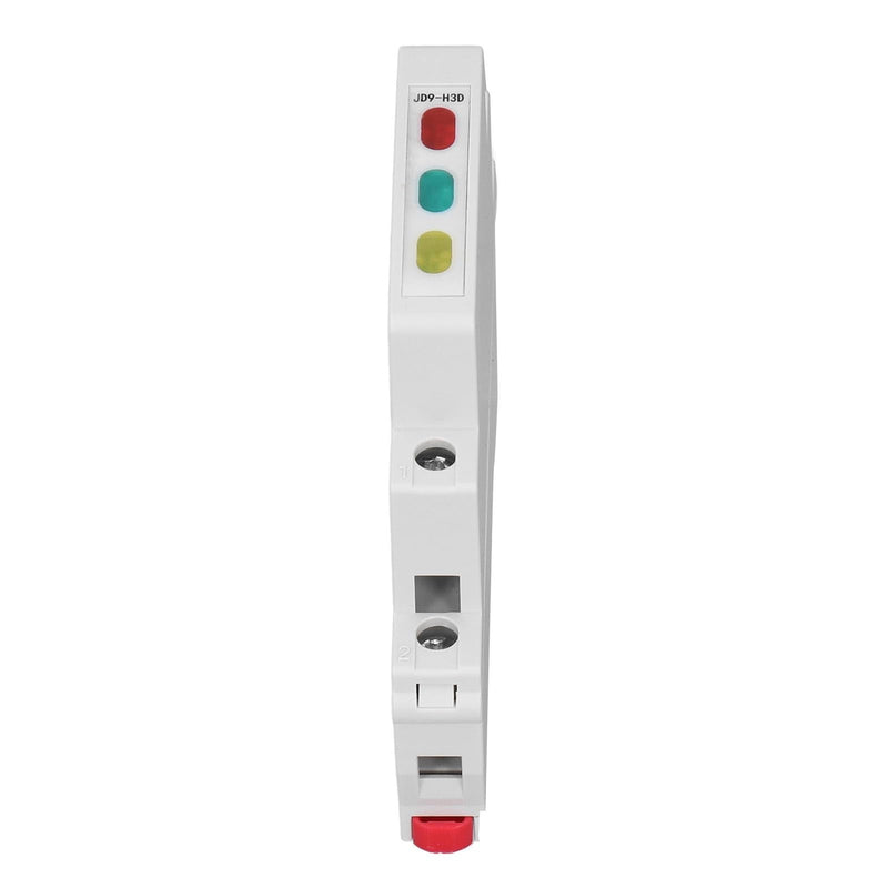 Ouitble DIN Rail Indicator Light JD9-H3D Rail Indicator Light AC DC Red/Green/Yellow Lights up PC 20 MA For Displaying Telecommunication Electrical Signals