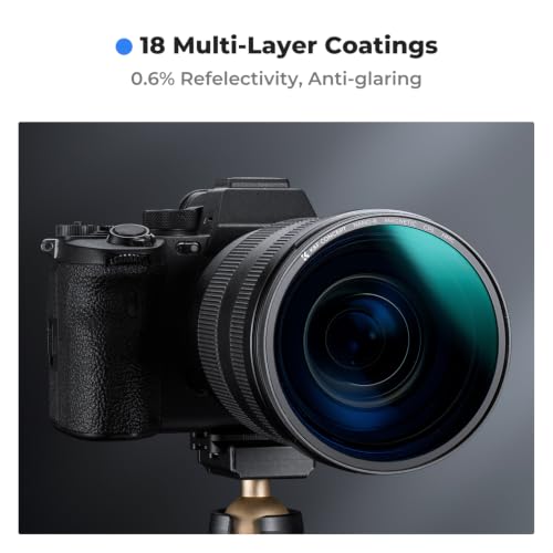 K&F CONCEPT 77mm Magnetic Polarizer Lens Filter with Cleaning Cloth