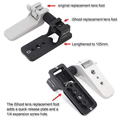 Lens Collar Stand Replacement Foot Tripod Mount Ring Base Compatible with Sony FE 200-600mm f/5.6-6.3 G OSS Lens SEL200600G, Lens Support Holder with Arca-Swiss Fit Quick Release Plate Dovetail Groove