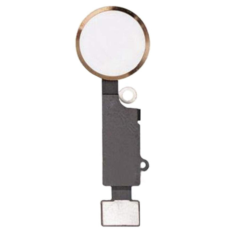 MMOBIEL Home Button Compatible with iPhone SE 2022 / SE 2020/8/ 8 Plus - Flex Cable Connector - Replacement - Incl. Screwdrivers - Decoration only no Function - Gold