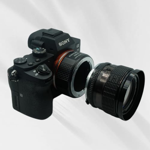 PHOLSY Lens Mount Adapter Compatible with Olympus OM Lens to Sony E Camera Olympus OM to Sony E