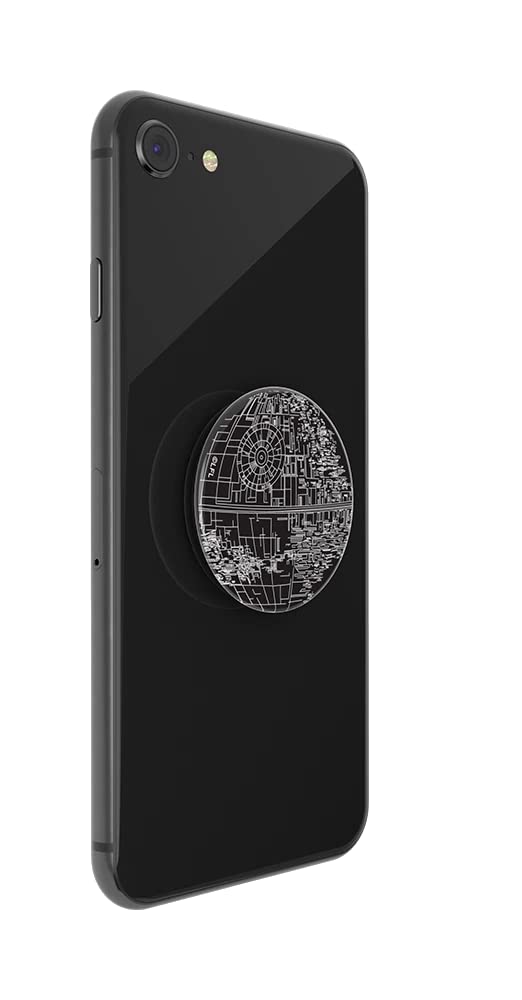 PopSockets Phone Grip with Expanding Kickstand, Star Wars - Death Star Alum