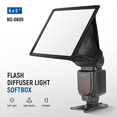 NEEWER Flash Diffuser Light Softbox 6" X 5" 6x5 inches
