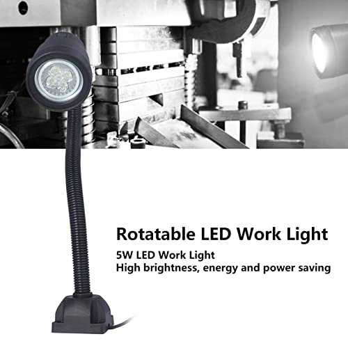 5 W Machines LED Work Light LED Lamp Flexible Gooseneck Lamp 24 V 36 V for Lathe Milling Drill Industrial Lighting