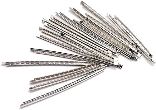 [AUSTRALIA] - 24Pcs Guitar Fret Wires, Copper Bass Fret Wires Fingerboard for Electric Guitar Accessories 2.2MM, Silver 