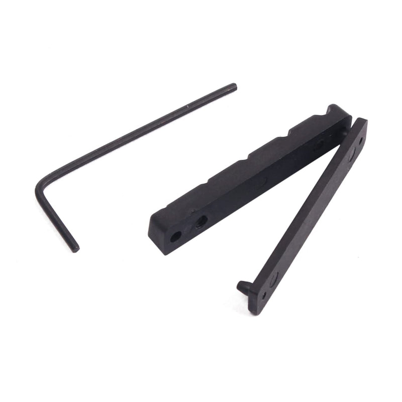 Abaodam 5 String Bridge Nut Gitar Rca Bass Knob Parts Saddle Slotted Nut T Nut Acoustic Cup Holder Expander Guitar Bass Nut Neck Ballad Medium Black