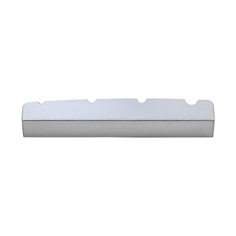 Titanium alloy Bass Guitar Nut Pre-cut Slot 4 String Bass Nut for Electric Bass Guitar Replacement Parts (43mm×7.7mm×5.8mm) 43×7.7×5.8mm