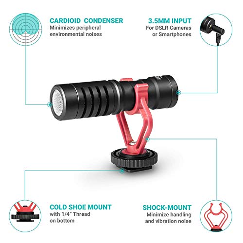 Movo VXR10 Microphonewith Lightning Dongle for iPhones