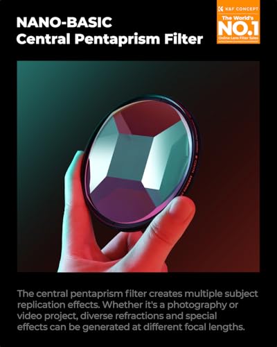 K&F CONCEPT 58mm Fractal Filter Rotatable Prism 4+1