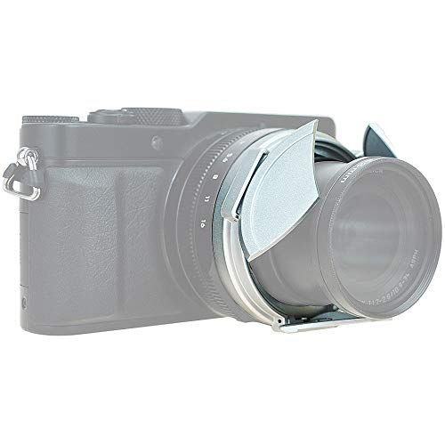 [AUSTRALIA] - JJC ALC-LX100 Silver Self-Retaining Auto Open Close Lens Cap for Panasonic LUMIX DMC-LX100 and Leica D-LUX(Typ 109) Camera Replaces DMW-LFAC1 