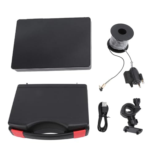 LICAEVEY Underwater Fishing Camera, 1080P 220 Wide Angle HD 4.3in High Brightness Screen, 15m High Toughness Cable for Ice Fishing Platform Fishing