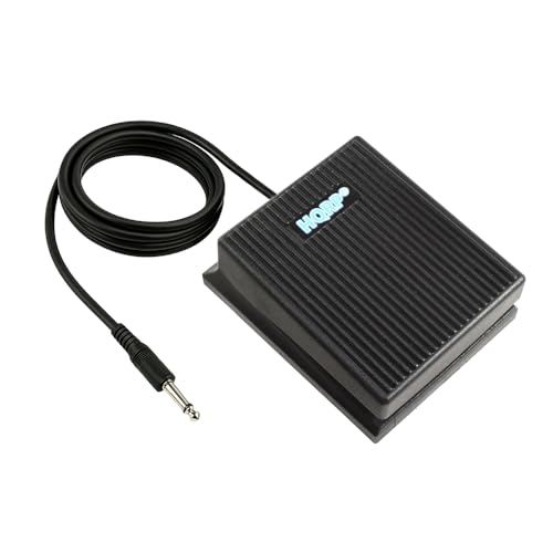 HQRP Sustain Pedal Foot Switch Style + HQRP AC Adapter Compatible with Yamaha DGX-202 DGX-220 DGX-230 DGX-520 DGX-530 DGX-620 DGX-640 Keyboards