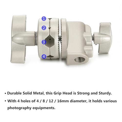 PHOCUS Heavy Duty 2.6-inch Grip Head Swivel Mounting Adapter