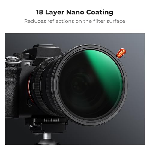 K&F CONCEPT 40.5mm Black Diffusion 1/4 & Variable ND2-32 & Polarizing-in 1