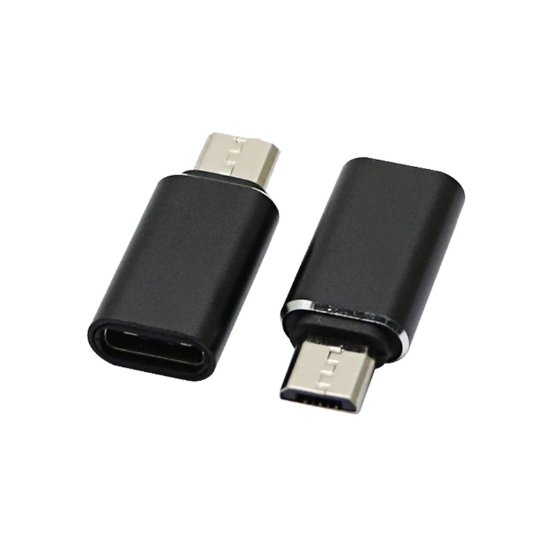 rgzhihuifz USB-C Type-C Female to Micro USB 2.0 5Pin Male Data Adapter 90 Degree Left & Right Angled Type,3 Pack