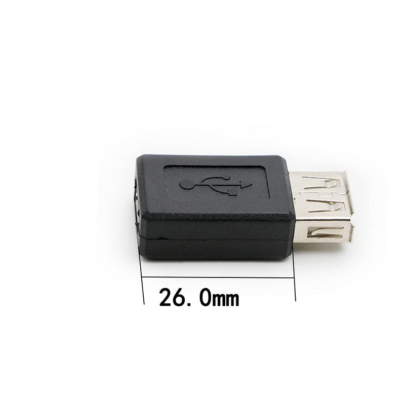 3 Pack USB 2.0 A Female to USB B Mini 5 Pin Female Adapter Converter