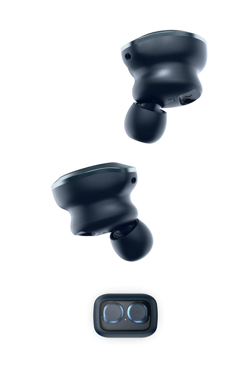 Cleer Audio Ally Plus II True Wireless Noise Canceling Earbuds, 33 Hours of Playtime, IPX4 Sweat Resistant, Crystal Clear Voice with Echo and Noise Canceling Mic, for iPhone & Android, Midnight Blue | Noise-canceling Mic, 33 Hours of Playtime, IPX4 Swe...