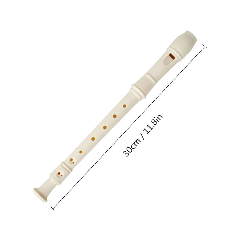 [AUSTRALIA] - 6 Pieces 8 Hole Descant Soprano Recorder for Kids, Plastic Music Recorder Instrument Kid Music Flute with Cleaning Rod 6 Pack 