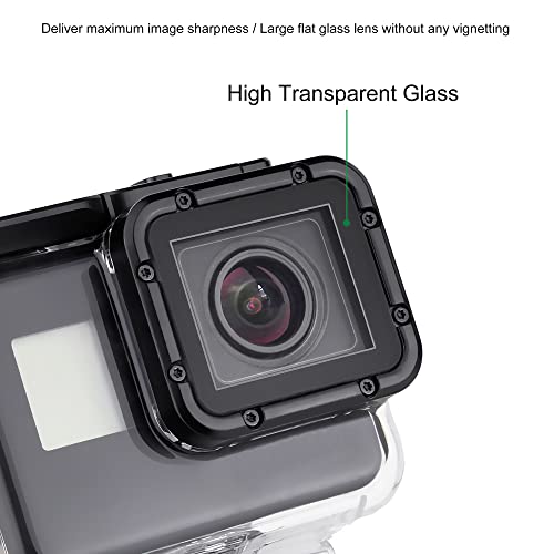 GEPULY Waterproof Case with Filters for GoPro Hero 5 6 7 Black Hero (2018) Waterproof Case+4 Filters for Hero 5/6/7 Black