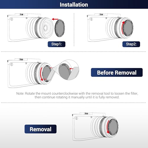 L39 Ultra Slim UV Protective Filter for Leica Q3 43 Q2 Camera with Moisture-Proof Case & Removal Tool 19 Layers Mulit-Coated UV Ultraviolet Filter 99.3% Light Transmission Water Oil Scratch Resistant