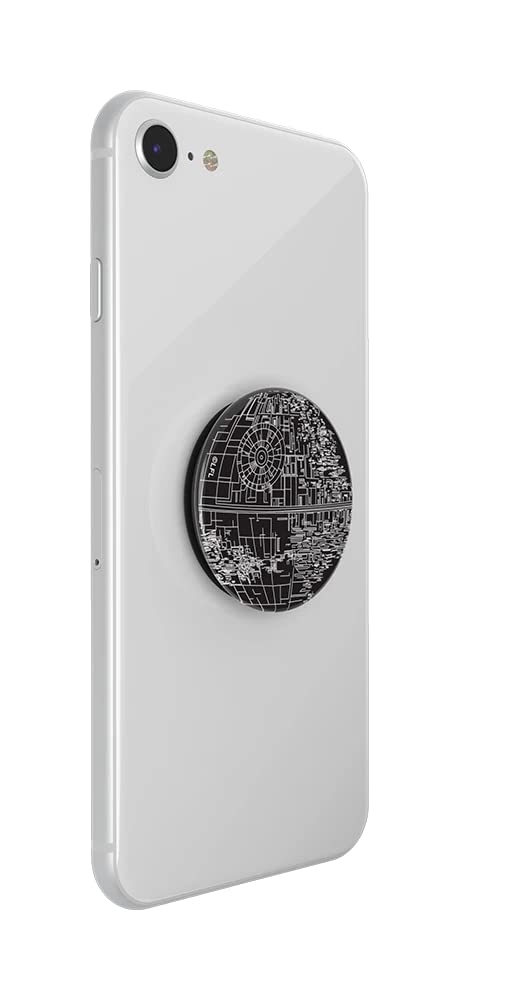 PopSockets Phone Grip with Expanding Kickstand, Star Wars - Death Star Alum