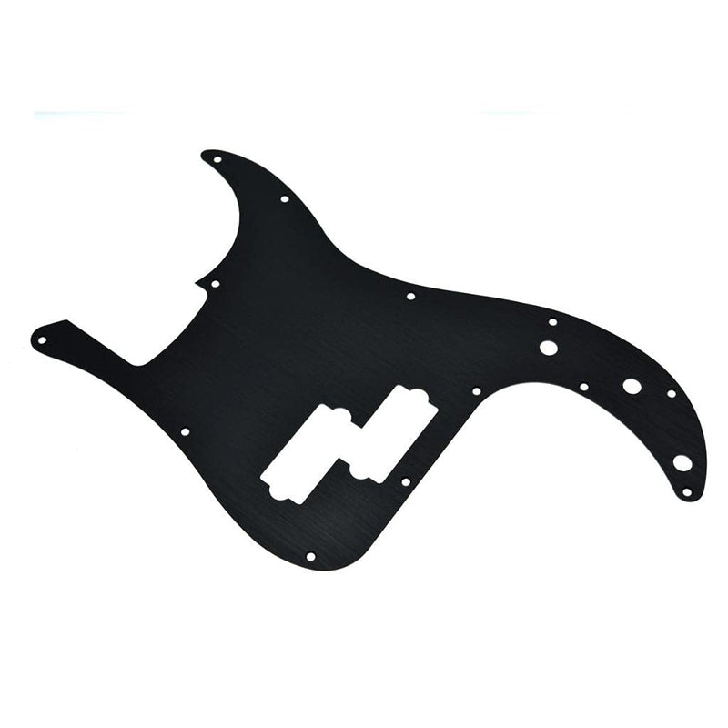 Dopro 13 Hole Right Handed Modern-Style Metal Aluminium Anodized Precision Bass P Bass Pickguard Fits American Fender P Bass Black Right Handed Version